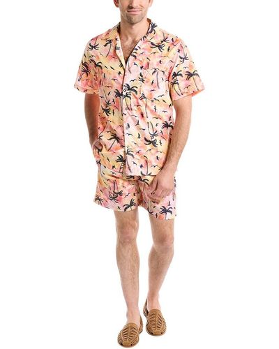 Trunks Surf & Swim Waikiki Shirt & Sano Swim Short Set - White