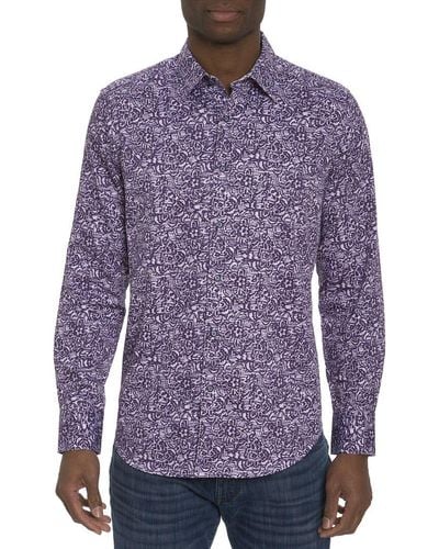 Robert Graham Inez Woven Shirt - Purple