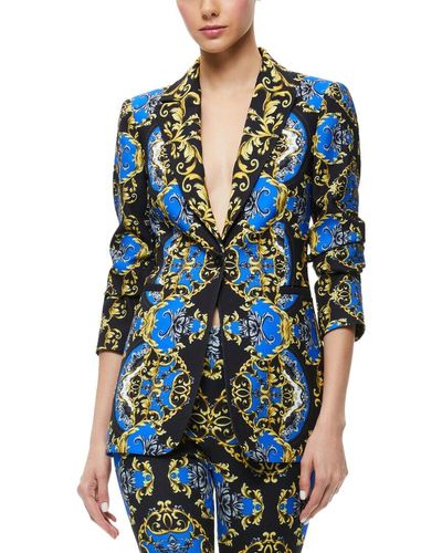 Alice + Olivia Alice + Olivia Breann Fitted Blazer - Blue