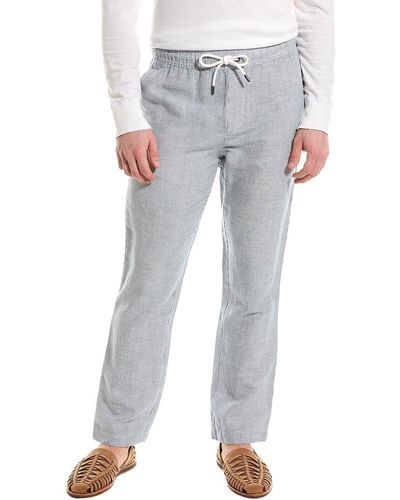Onia Air Linen-blend Pull-on Pant - Gray