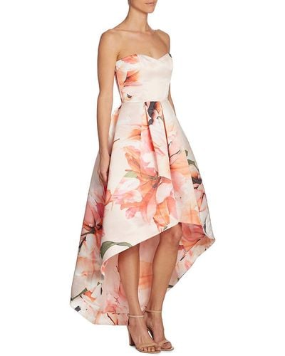 Parker Black Roxanne Strapless Hi-lo Dress - Pink