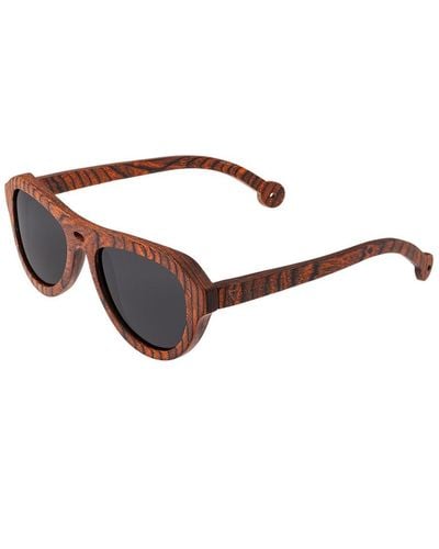 Spectrum Stroud 41x53mm Polarized Sunglasses - Brown