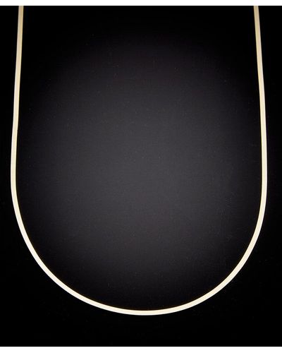 Italian Gold 14k Herringbone Chain Necklace - Black