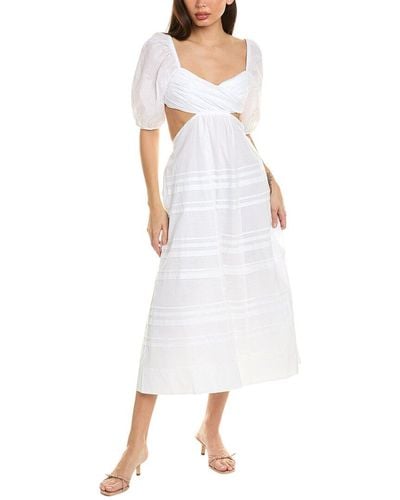 STAUD Carina Dress - White