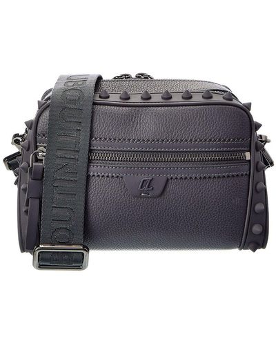 Christian Louboutin Loubitown Leather Shoulder Bag - Gray