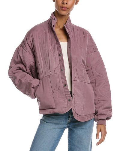 Blank NYC Quilted Jacket - Purple