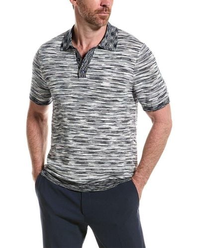 Paisley & Gray Knit Polo Shirt - Gray