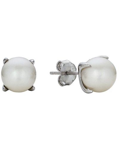 Belpearl Silver Pearl Earrings - Metallic