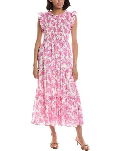 Nanette Lepore Caribbean Texture Dress - Pink