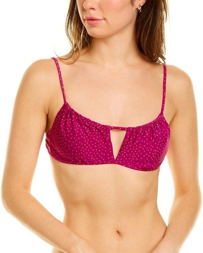 ViX Louise Nina Square Neck Bikini Top - Purple