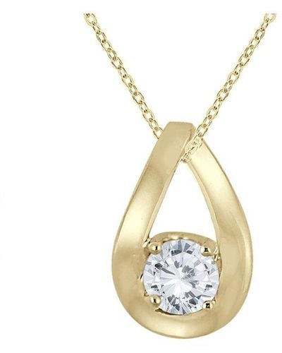 The Eternal Fit 10k 0.46 Ct. Tw. Diamond Pendant Necklace - Metallic