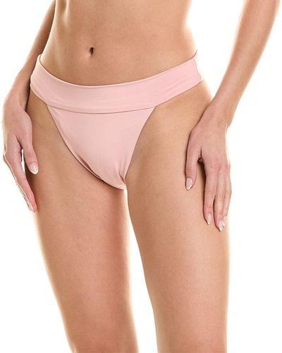 WeWoreWhat Cheeky High-leg Bikini Bottom - Pink