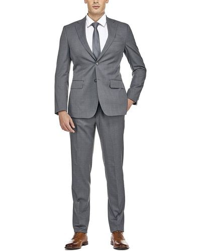English Laundry Wool-blend Suit - Grey