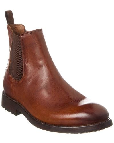Frye Bowery Leather Chelsea Boot - Brown