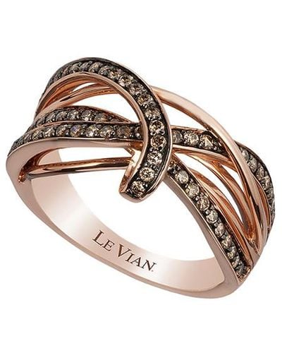 Le Vian Le Vian 14k Rose Gold 0.58 Ct. Tw. Diamond Ring - Metallic