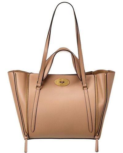 Mulberry Bayswater Zip Leather Tote - Brown