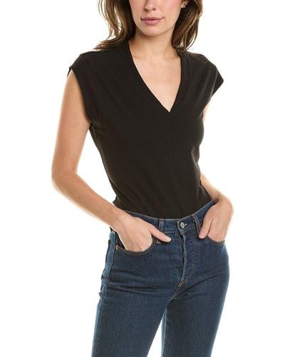 Donna Karan Dropped-shoulder Bodysuit - Black