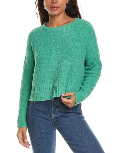 Eileen Fisher Boxy Cashmere-blend Top - Green