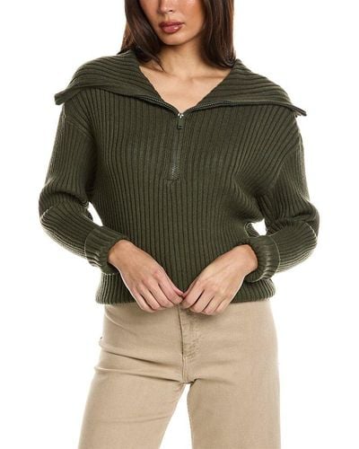 Elan 1/4-zip Sweater - Green