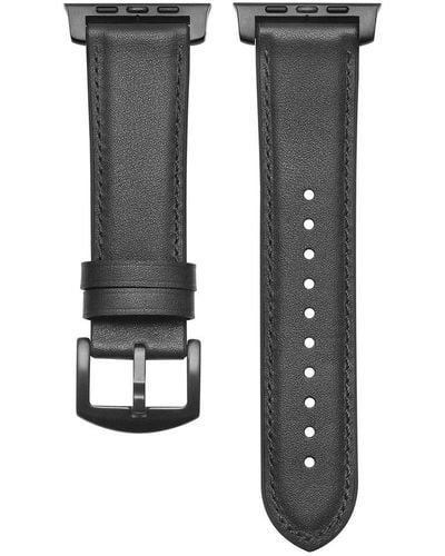 The Posh Tech Leather Band For Apple Watch - Black
