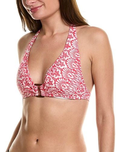 Helen Jon Tortoise Halter Bikini Top - Pink