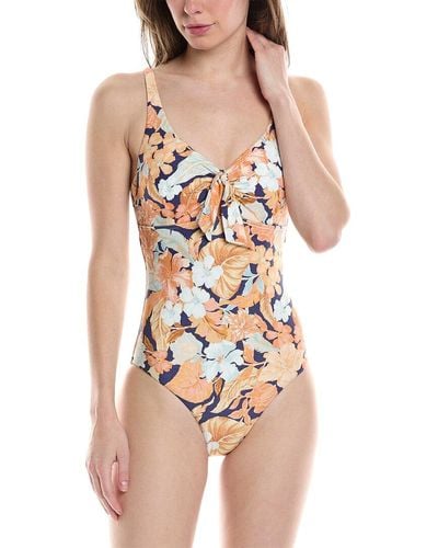 Monte and Lou Monte & Lou Tie Front One-piece - Natural