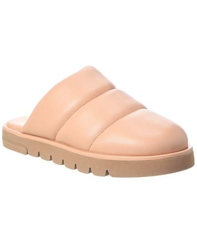 Stuart Weitzman Polar Lug Leather Mule - Pink