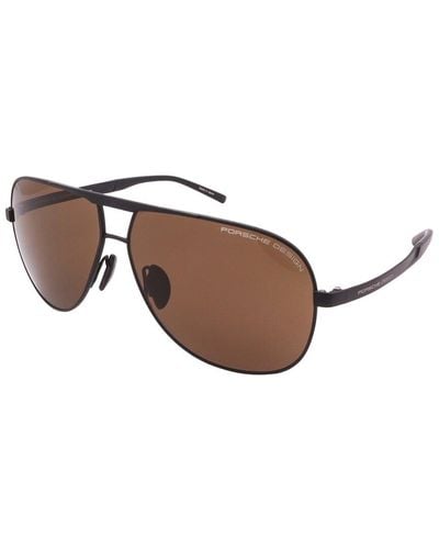 Porsche Design P8657 62mm Sunglasses - Brown