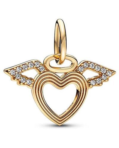 Pandora | Jewelry | Pandora Pav Heart Angel Wings Necklace | Poshmark