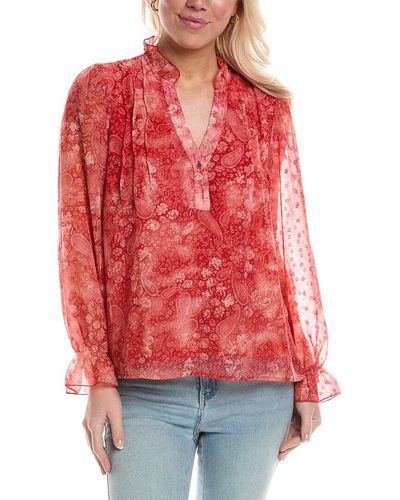 ANNA KAY Ruffle Top - Red