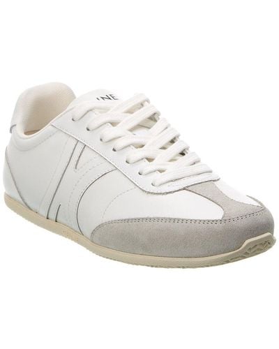 Celine Jogger Low Leather & Suede Trainer - White