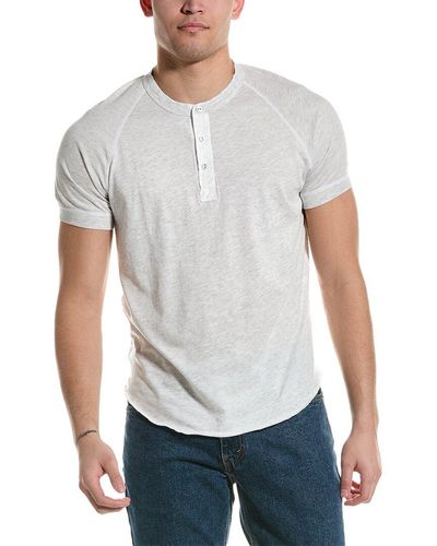 Save Khaki Henley Shirt - White