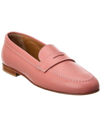Alfonsi Milano Simona Leather Loafer - Pink