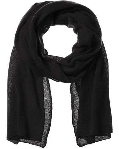 Portolano Oblong Cashmere Scarf - Black