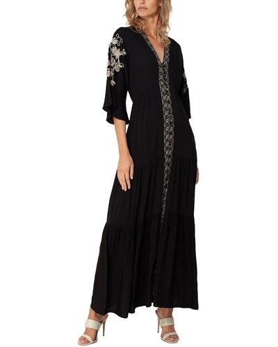 Hale Bob Black Printed Dress 35PT6060