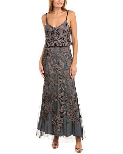 JS Collections Js Collection Embroidered Gown - Black