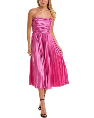 AMUR Heba Midi Dress - Pink