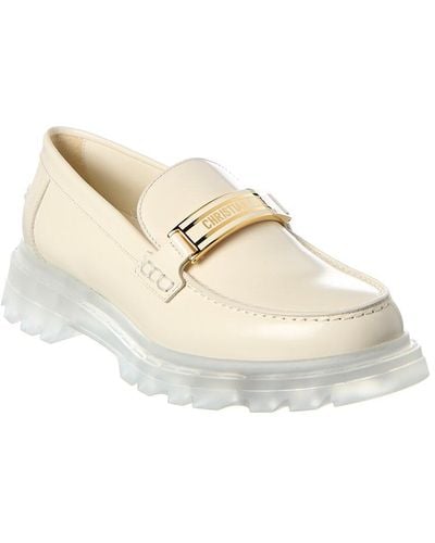 Dior Code Leather Loafer - White