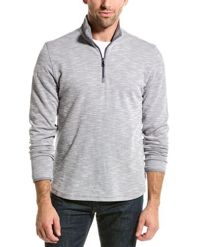 Robert Graham Classic Fit Speilberg 1/4-zip Sweater - Gray