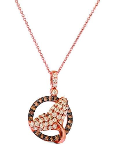 Le Vian 14k Strawberry Gold® 1.00 Ct. Tw. Diamond Pendant Necklace - Metallic