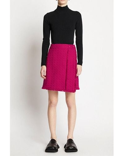Proenza Schouler Tweed Mini Skirt - Pink