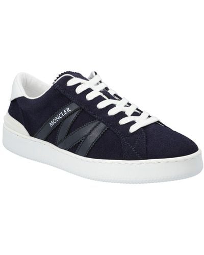 Moncler Monaco Leather Sneaker - Blue