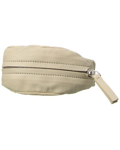 The Row Leather Coin Purse - Natural