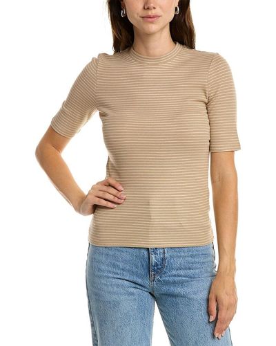 Ombré Long Sleeve Crew Neck T-Shirt in Vince Products Women