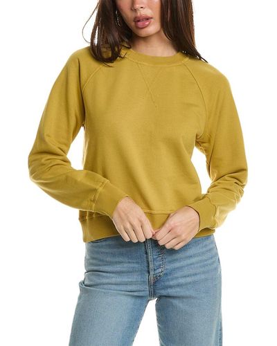 Monrow 90's Classic Raglan Sweater - Yellow
