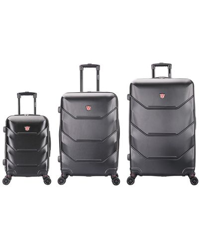 DUKAP Zonix Hardside 3pc Luggage Set - Grey