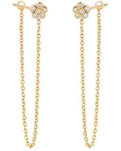 Ariana Rabbani 14k Diamond Earrings - White