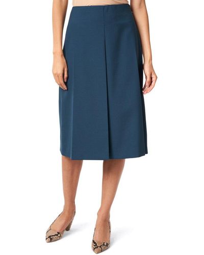 JOSEPH Wool-blend Skirt - Blue