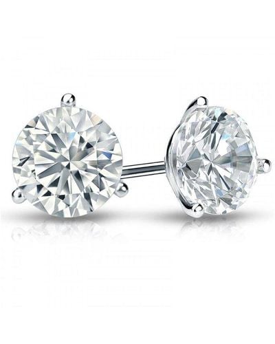Diana M. Jewels Fine Jewelry 14k White Gold 2.00 Ct. Tw. Diamond Earrings - Multicolor