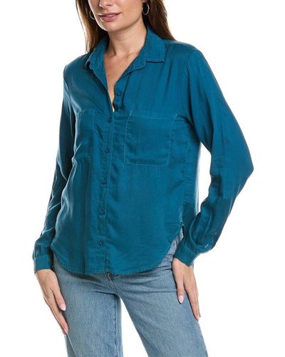 Bella Dahl Two-pocket Shirt - Blue